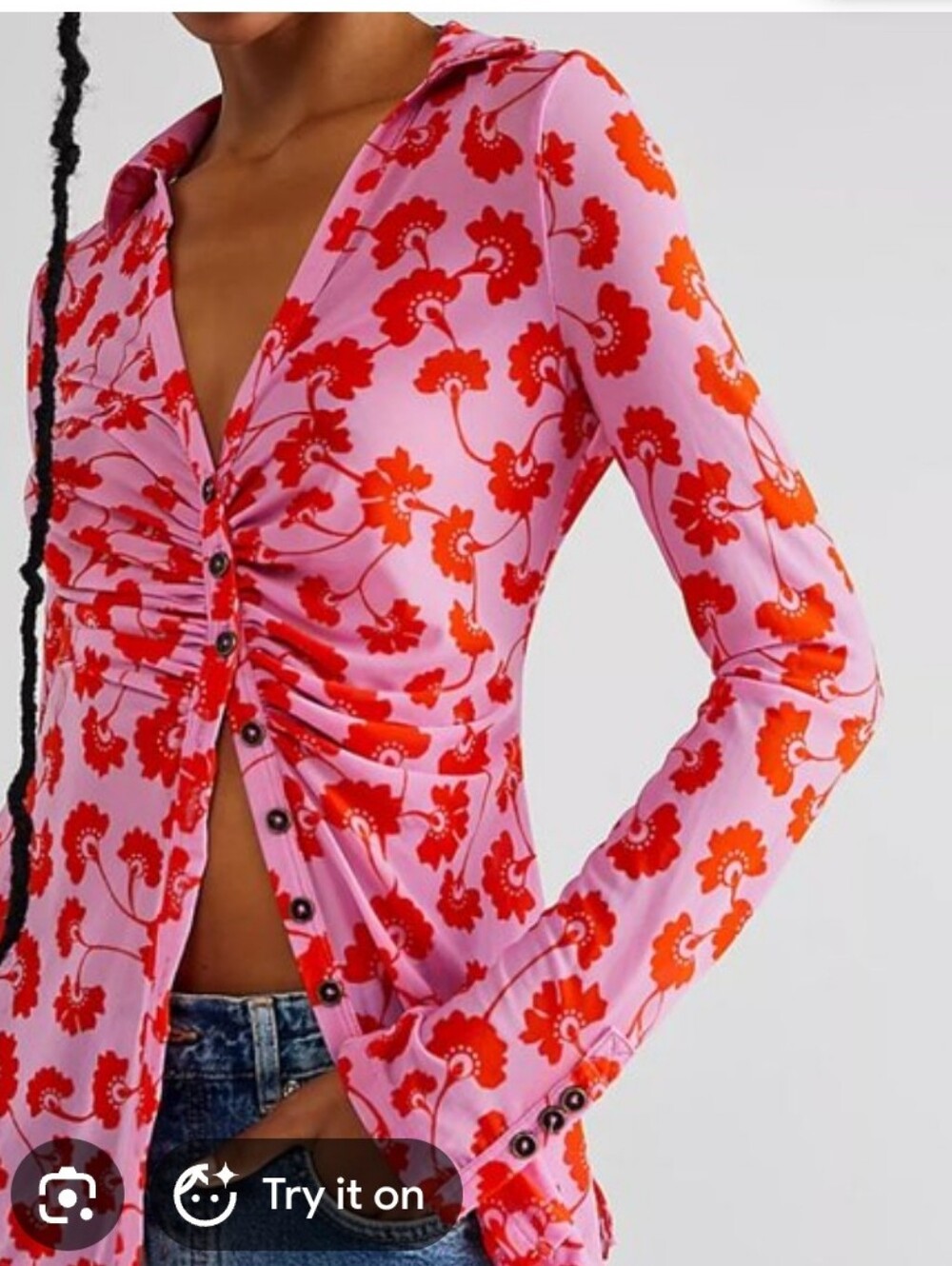 Free People Lucky Mesh Top